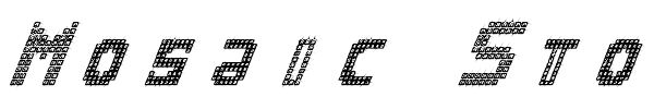 Mosaic Stone font preview